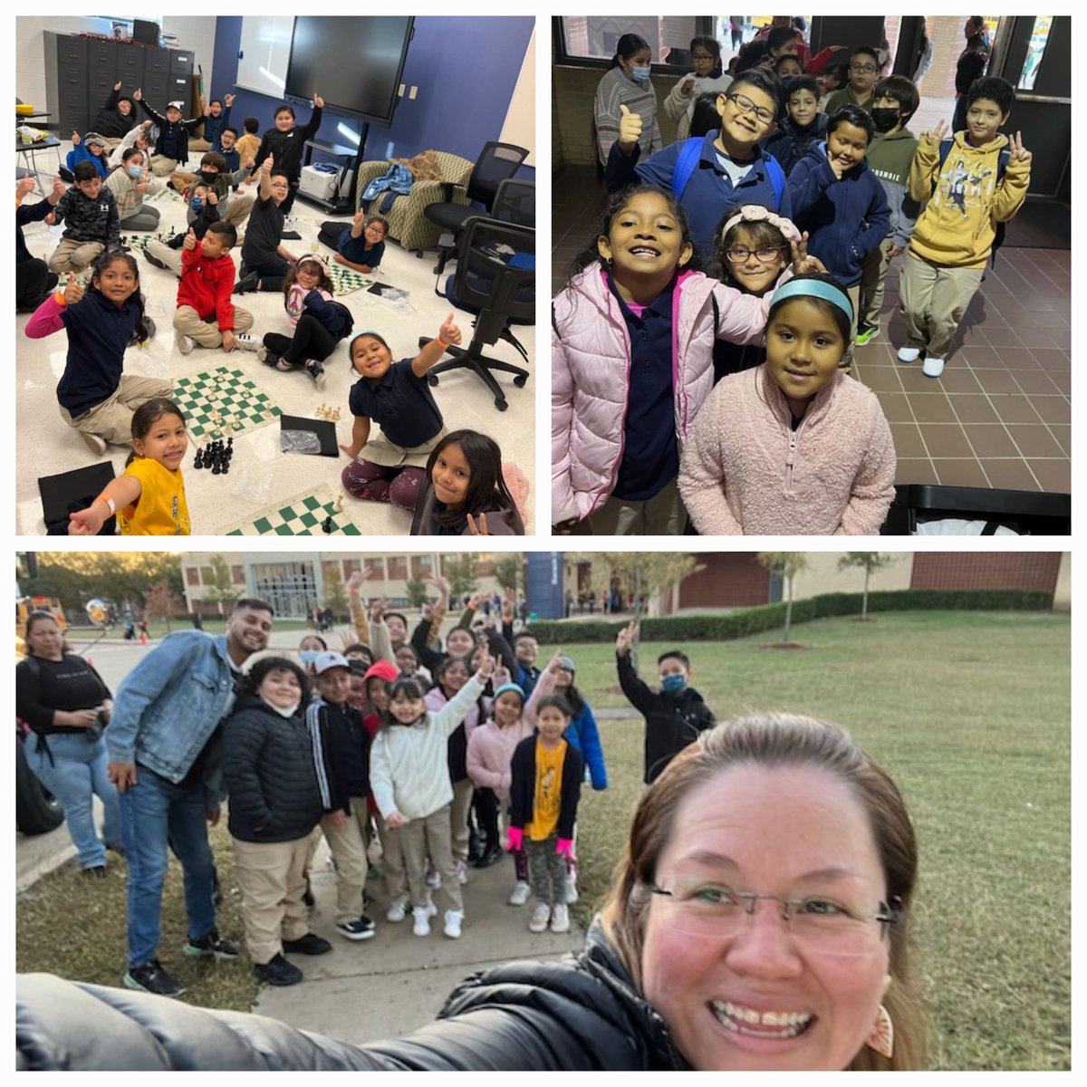M_EsquivelDISD's tweet photo. Our awesome students with our amazing Ms. Diaz and Mr. Ruan, showing off their chess skills! https://t.co/XE82xg0qbR