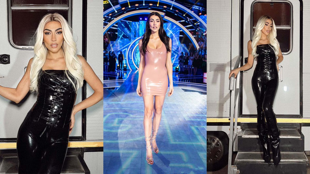 Latex247's tweet photo. Italianmodel and TV presenter @GiuliaSalemi93 STUNS wearing @StoshiDesign Latex Couture on @GFVIP_Official @GrandeFratello https://t.co/vURef0FWAB #Celeb #Celebrity #Gfvip #Gfvipparty #GiuliaSalemi #StoshiDesign #Television #Latex #LatexFashion #Latex247 #latexisfashion https://t.co/fTShL7d819