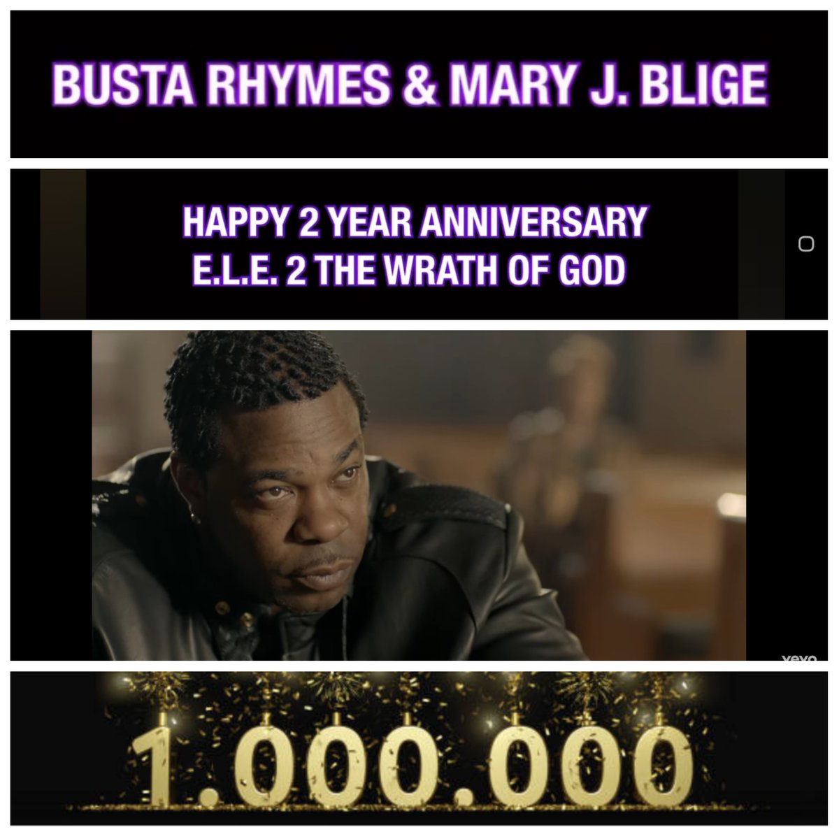 conglomerate1's tweet image. First million views
@BustaRhymes x @maryjblige 
youtu.be/XKwmuRT2VOI
#ele2 #elethewrathofgod