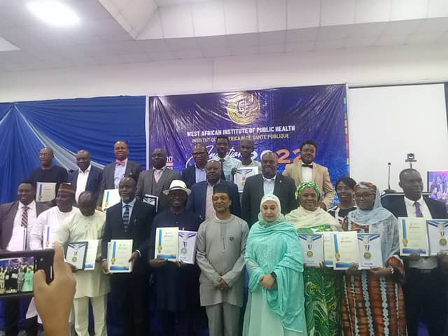 ohanyidof's tweet photo. Some of the 33 amazing persons that are impacting public health in W/Africa, recently earned places in the #FellowsRoll of @TheWAAPH & the privilege of using the prestigious postnominal letters #FAPH. I hail ye all!👏
c:@DrTedros @Melchior_AISSI @laktarr001 @MoetiTshidi
#APH2022 https://t.co/SoAkcbLozM