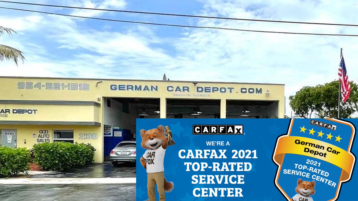 We are a Carfax 2021 Top Rated Service Center!!
Give us a call or visit us online today to book an appointment!
(954) 329-1755
GDepot.Com
#hollywoodfl #autorepairshop #bmw #porsche #audi #vw #mini #wefixgermancars #dealershipalternative