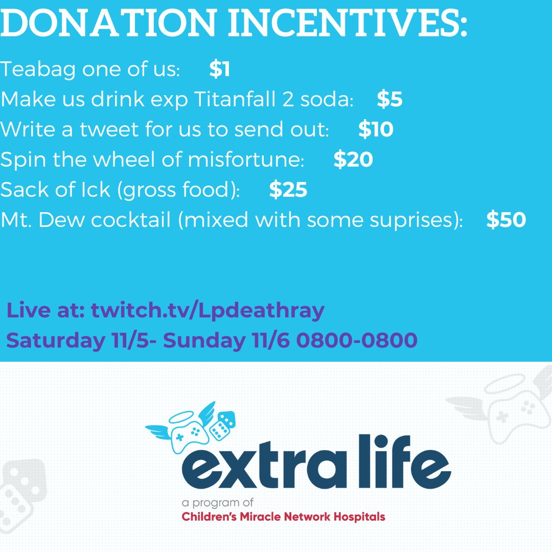 LPDeathRay's tweet photo. come  by stream and help us raise some money for the kids https://t.co/Jq3UAe10ly