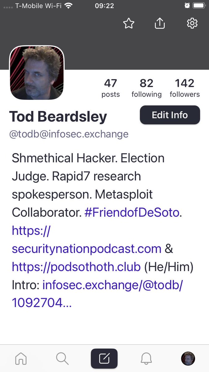 Tod Beardsley is @todb@infosec.exchange (@todb) on Twitter photo So, I donāt expect to post or anything to #Twitter, other than to say that Iāll be posting to #Mastodon as @todb@infosec.exchange. See ya over there! So, I donāt expect to post or anything to #Twitter, other than to say that Iāll be posting to #Mastodon as @todb@infosec.exchange. See ya over there!