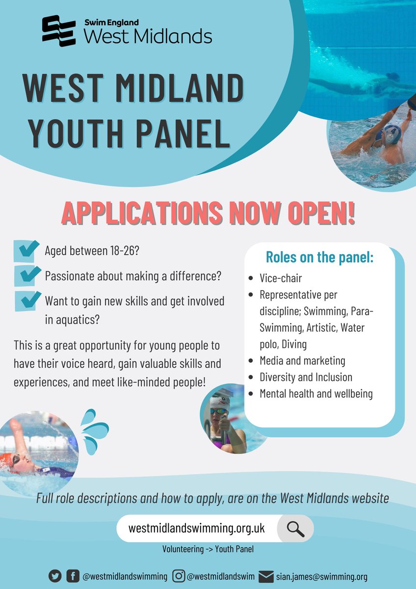 Applications now open for the West Midlands Youth Panel! 

The panel gives young people in the region the opportunity to put forward ideas and work on projects they feel passionate about. It’s a chance to develop skills, gain valuable experiences, and be a key part of the region