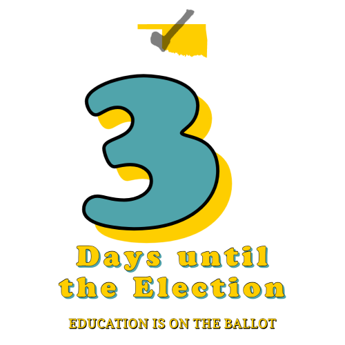 okea's tweet photo. The Countdown to Polls. We are a short 3 days from the day. Do you have a plan to vote? #VoteOklaEd #savepublicschools #oklaed #GOTV

For more info visit: https://t.co/qxQqEZaAdx https://t.co/XsmIV3jsX7
