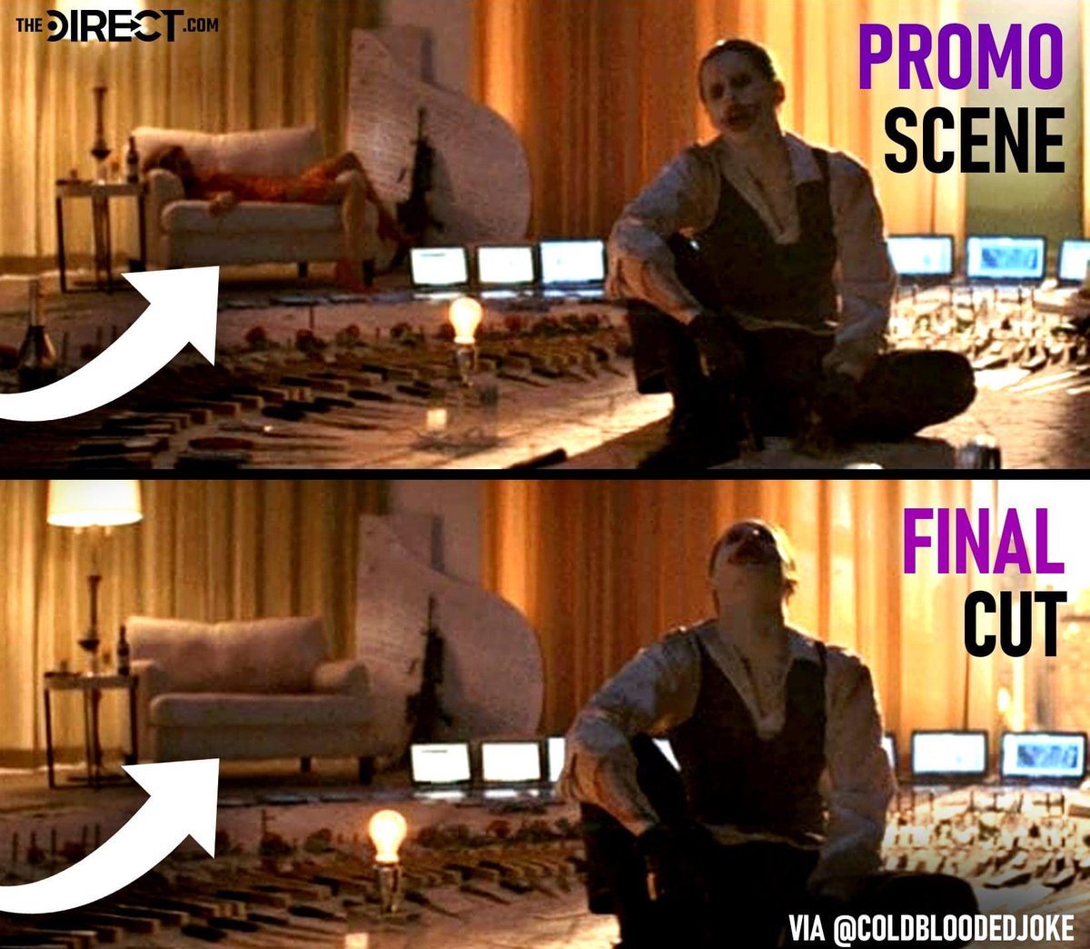 TheCinephiler's tweet photo. The lady in red 

Will always remember Nicole pointing this change out to me #ReleaseTheAyerCut https://t.co/5cxkhhUTOz