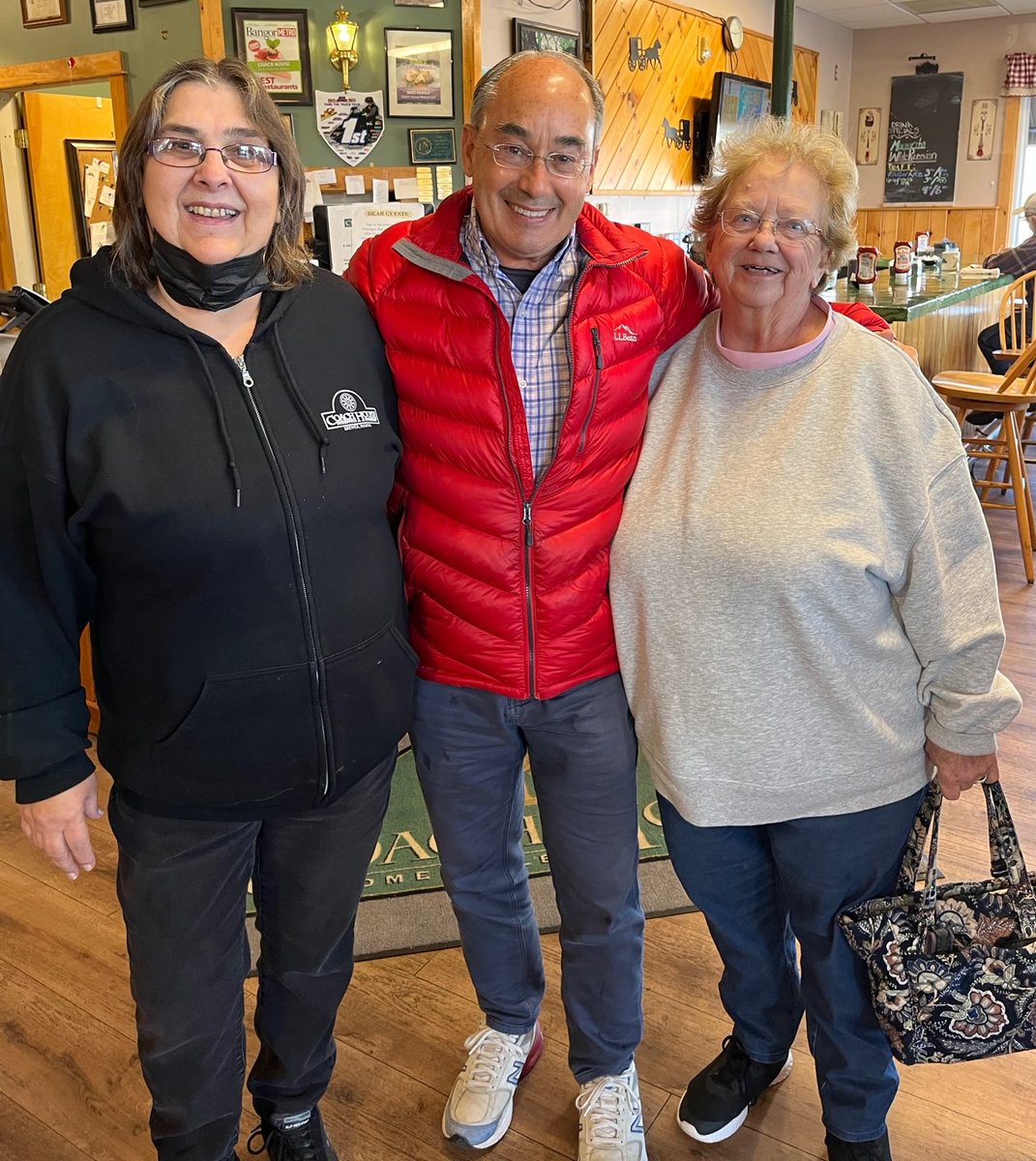 The Coach House Restaurant in Brewer has the best breakfast sandwiches in Maine. You can even get a Philly cheese steak on a salad. Great small business and even better people. #mepolitics #ME02