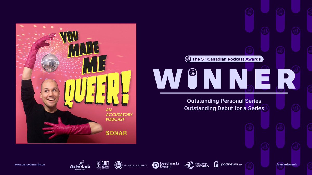 🏆🏆 <a href="/youmademequeer/">You Made Me Queer</a> for Outstanding Personal Series AND Outstanding Debut for a Series!