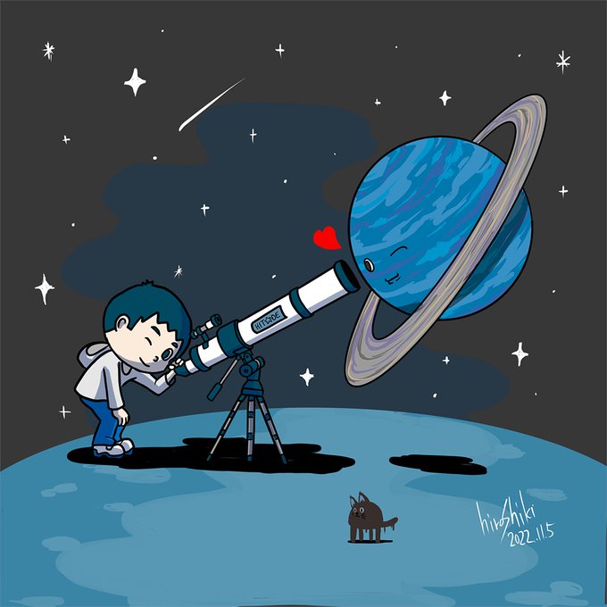 「smile telescope」 illustration images(Latest)