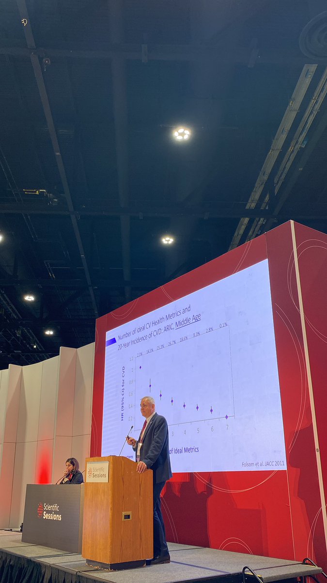 Happening now - @dmljmd presenting strong evidence on importance of preserving and striving for cardiovascular health across the life course @GarimaVSharmaMD @randi_epi @DrLaPrincess