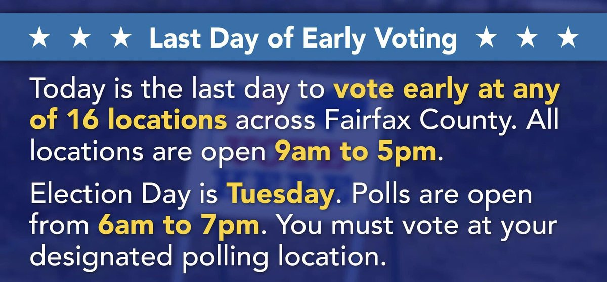 Stop by the Franconia Governmental Center today until 5 p.m. or vote at your local precinct on Tuesday between 6 a.m. and 7 p.m.