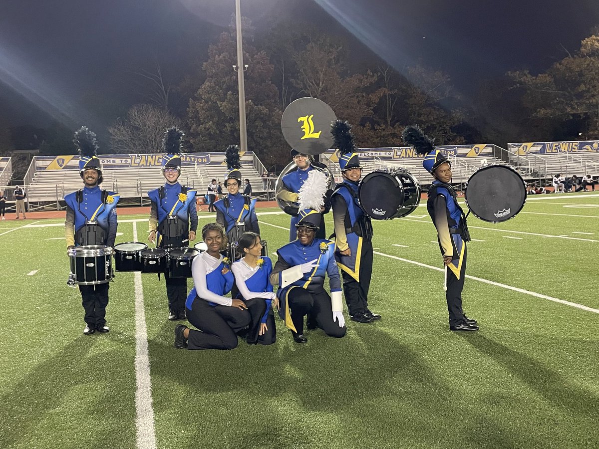 Lewis HS Bands 😀 together!