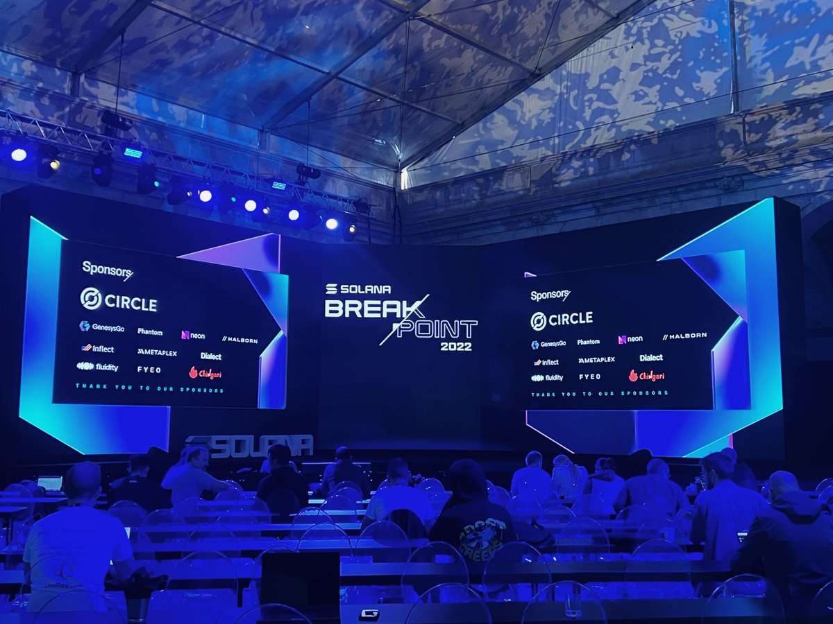 Our team is on the ground at #SolanaBreakpoint (<a href="/SolanaConf/">Solana Breakpoint 🇦🇪 Abu Dhabi Dec 11-13</a>)! 🎉 

We're looking forward to connecting with the #Solana community here in Lisbon. Come join us at our lounge at Pátio da Galé and don't forget to try our happy hour signature drink.