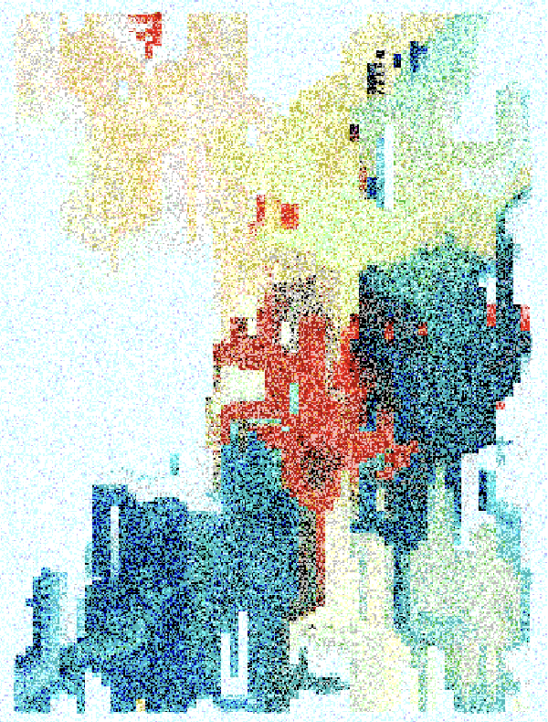 Sixth piece: RASTER by <a href="/GaloAndStuff/">itsgalo 🗯</a> 
"Pixel overpainting" flowing freely in a rhythmic loop of pastel colors.