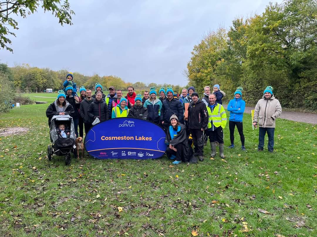 Great turnout for our parkrun takeover at <a href="/CosmestonP/">Cosmeston Lakes parkrun</a> 👏🏼
