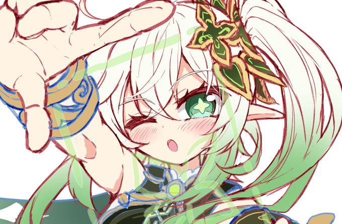 寄稿とか色々描きながらナヒーダちゃんもカイテルwip 