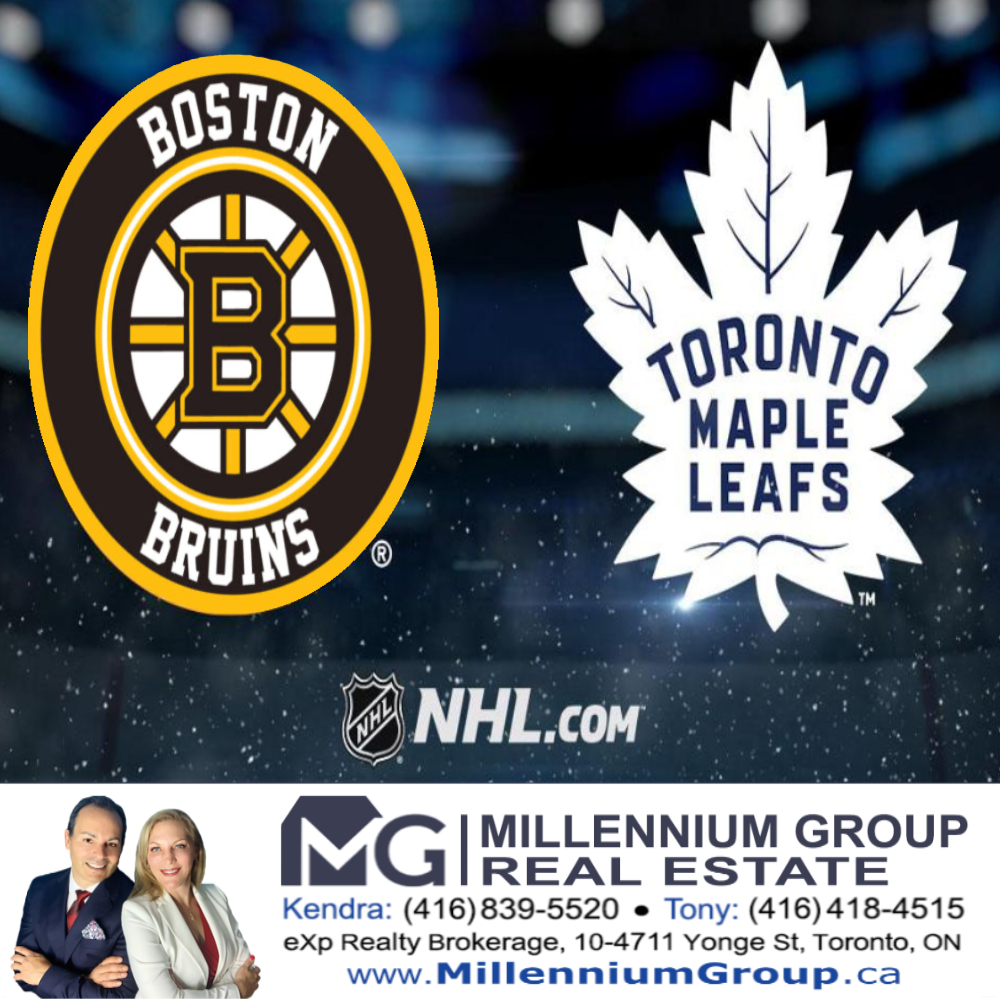 MGroupRealtors's tweet photo. Leafs take on the always mighty Bruins. Luckily, we're at home. Hopefully helps. Puck drops 7 PM π
#LeafsVsBruins #TORvsBOS #TorontoVsBoston #HNIC #LeafsHockey #KendraCutroneBroker #TonyCutroneRealtor #FixAndFlipExpert #WeSellForMore #RealEstateInvestmentExperts #MGroupRE #MG https://t.co/ninXSmTz9l