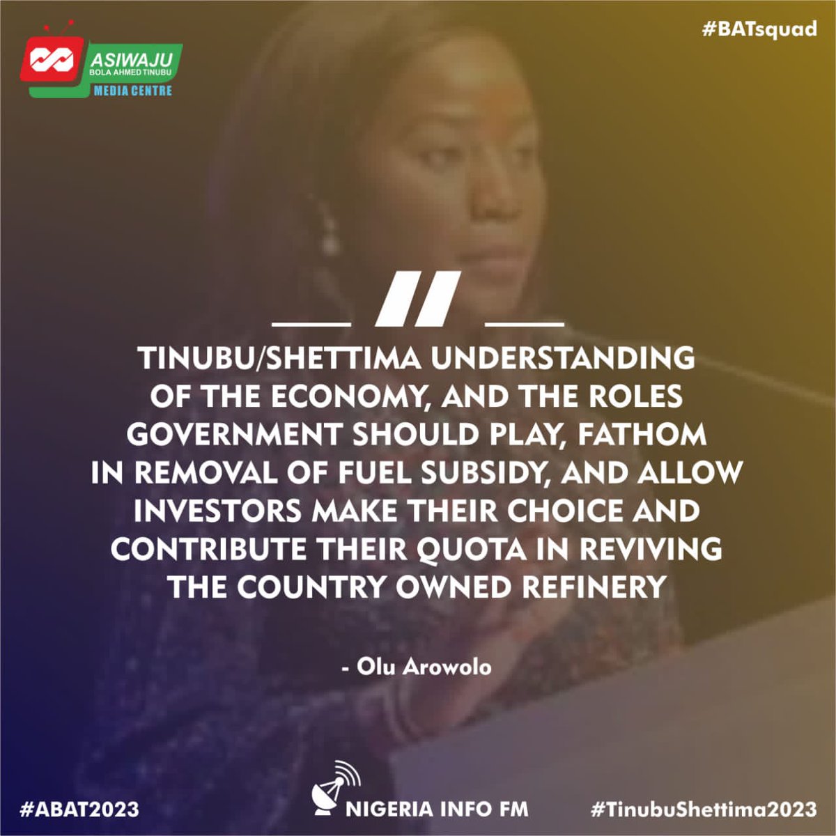 kokomatic's tweet photo. Tinubu-Shettima's administration wants to invest in the required Digital Infrastructure to protect our Oil and Gas pipelines to ensure we maximize our output

- Olu Arowolo

#RenewedHope2023 
#BATKSM2023 
#BATsquad https://t.co/26Z5OcjcXB