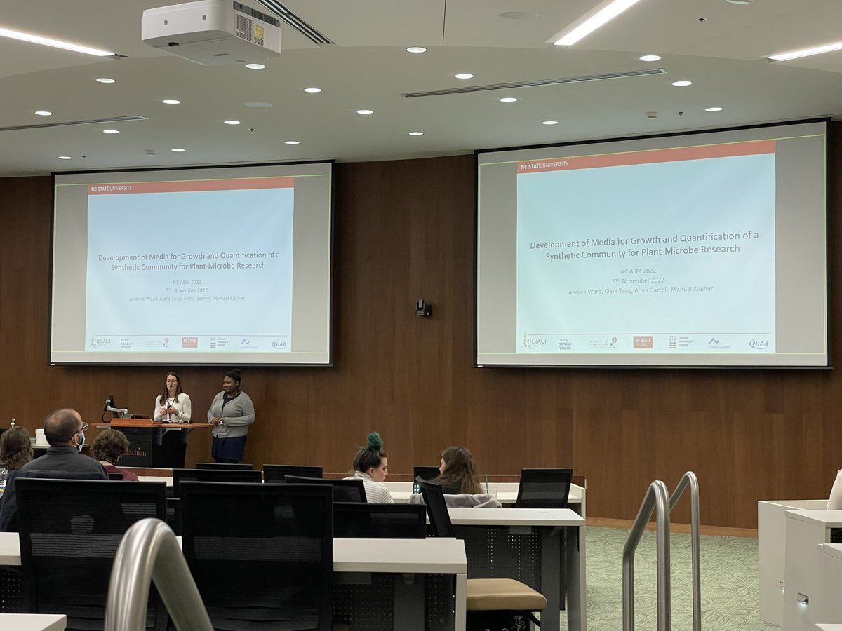 NC_ASM's tweet photo. Just got done with some amazing presentations and are headed into our poster session! Make sure to stop by and see some of the amazing research happening in NC! #NCASM22 https://t.co/kTFaw5oQeW