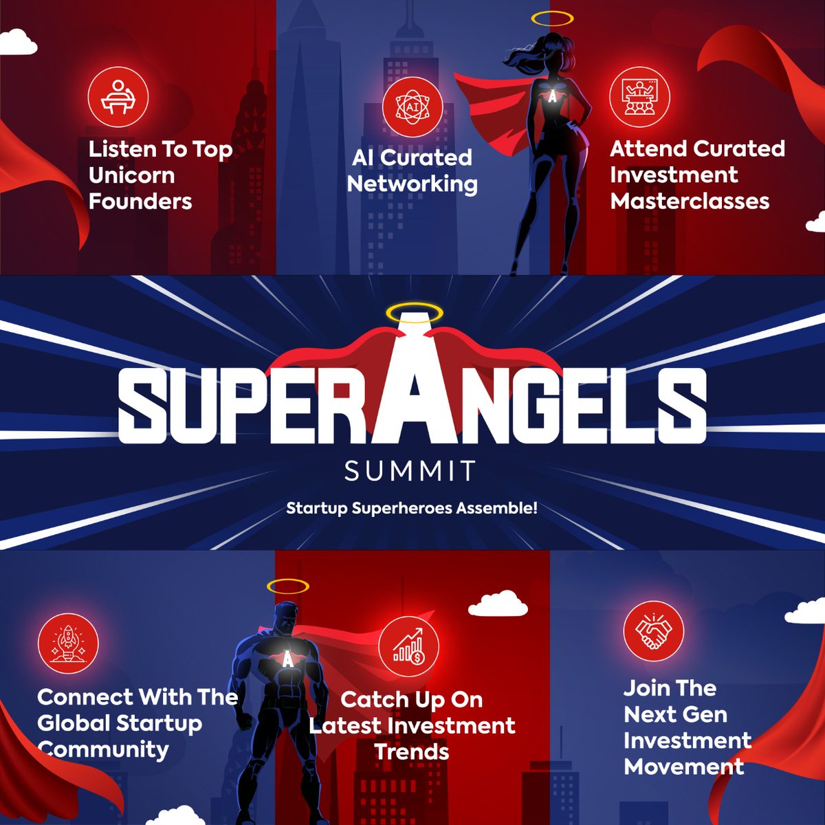 SuperHeroes of the startup universe assemble at Pattaya this February!

#SuperAngels2023 #startup #angelinvestor #venturecatalysts #india #thailand #founders #entrepreneur