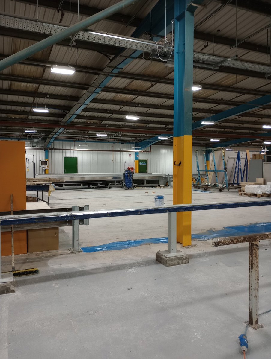 Busy weekend again at the caravan manufacturing site. A lot harder than usual getting the glue and resin of floor . <a href="/floorpainters/">Floor Painters Ltd</a> installing <a href="/resbuild/">RBP Limited</a> epoxy coating system