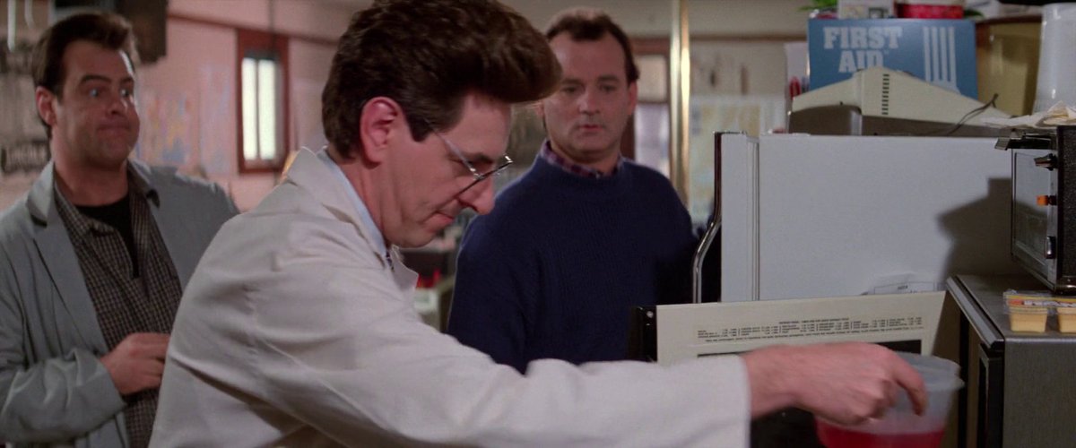 MI_Ghostbusters's tweet photo. Ever notice the face Ray makes when Egon pulls the slime out of the microwave? https://t.co/6lawLiPPEy