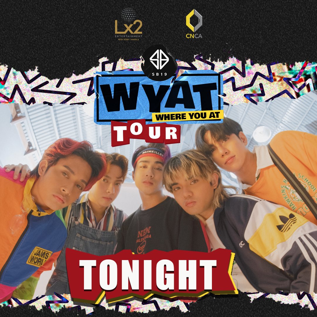 Lx2Ent's tweet photo. It’s D-day, A’Tin!
Get ready to sing your hearts out with the boys tonight.
See you all at the Palladium Times Square!
#Lx2Entertainment #Lx2EntertainmentxCNCA #Lx2EntertainmentxSb19xCNCA #SB19 #WhereYouAtTour #WYATTourNY https://t.co/wWltYORi9U