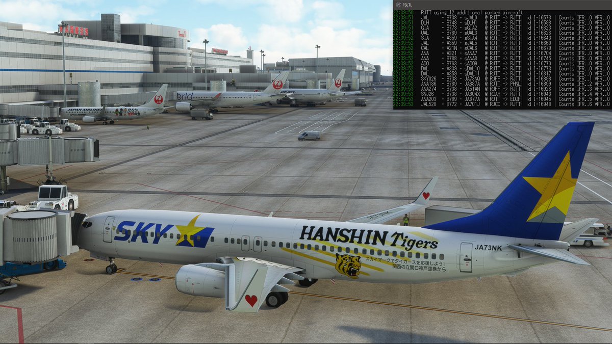TYOAPP1191's tweet photo. #MSFS2020 #FSLTL #気になり出すと放っておけないシリーズ
FSLTLとAIGの融合に成功!
Trafficエンジン:FSTLT
機体データ:AIG(優先) or FSLTL
FAIB機体は手を加えないと表示されないようですね…
AIG更新毎にFSLTLへ反映するスクリプト作って、何とかFSLTLログに「ZZZZ」が出ないようになりました! https://t.co/q6HHQMF63J