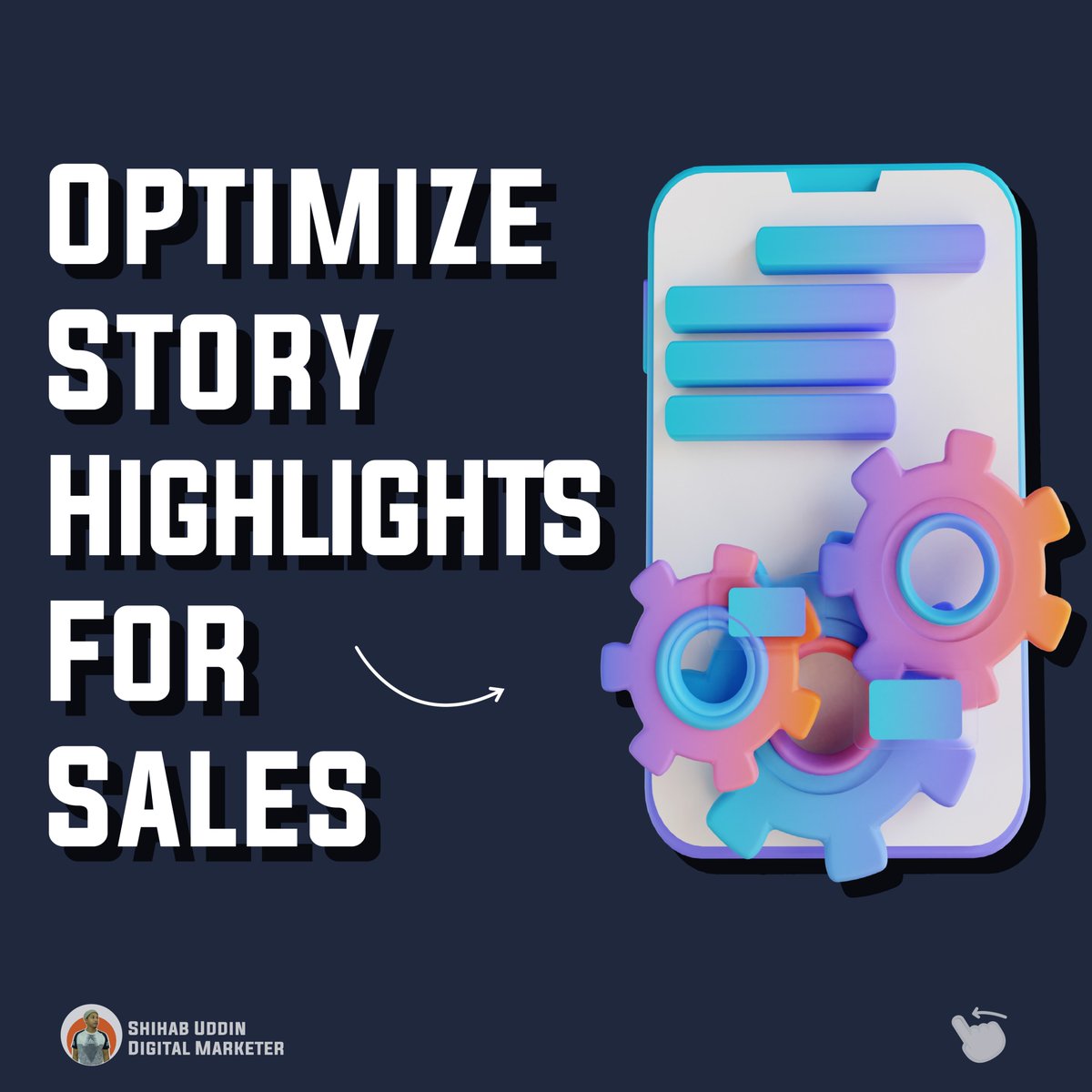👉 Optimize Story Highlights For Sales!

Don't forget to save and share! 
Follow @findmrshihab for social media tips.

Full Post Here 👇
tinyurl.com/296ga4oy

#instagram #tips #reelsinstagram #optimize #instagramdown #instagramtips #artistsoninstagram #shihabuddin #Growth
