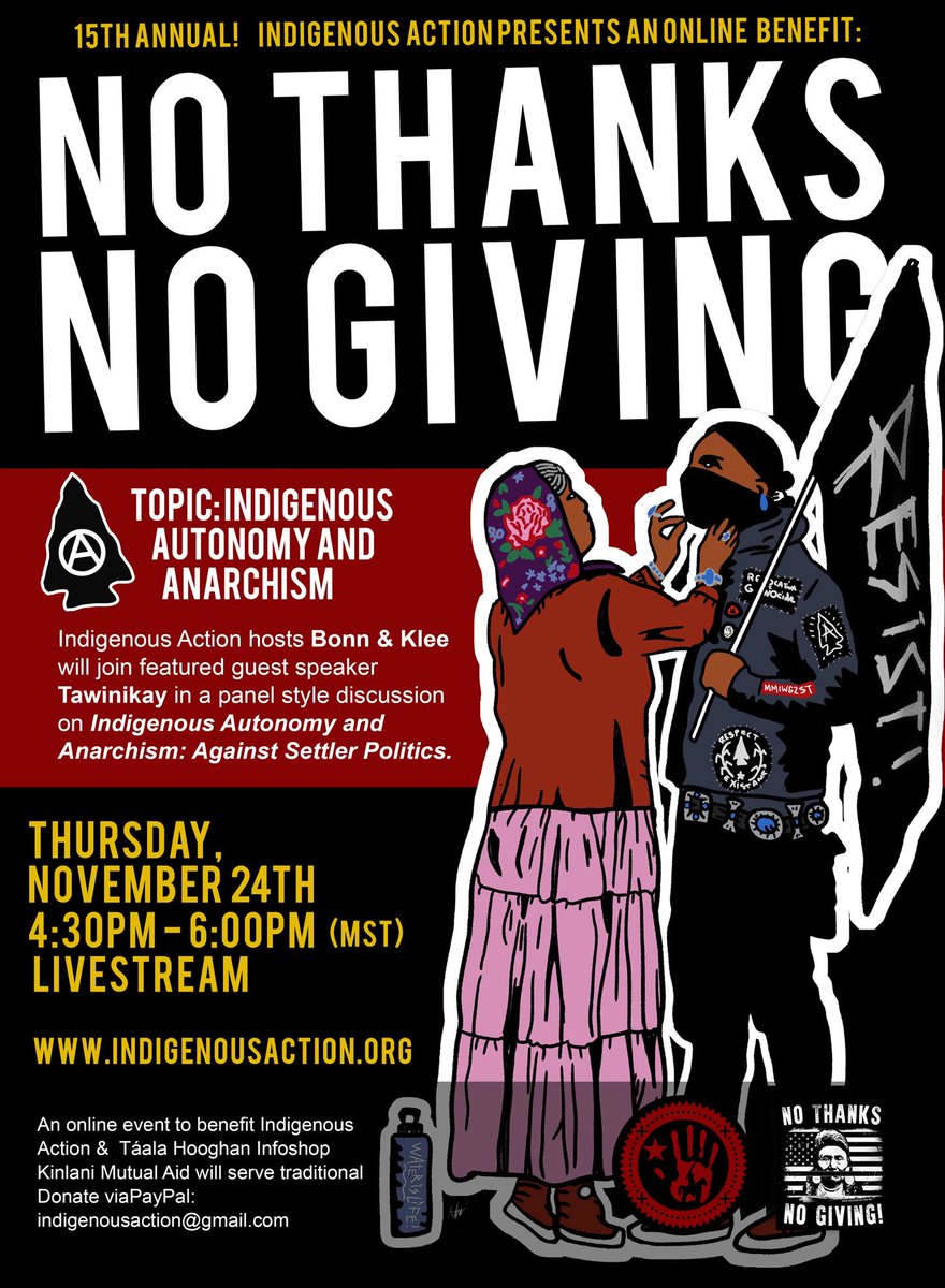 #nothanksnogiving 

indigenousaction.org/15th-annual-no…