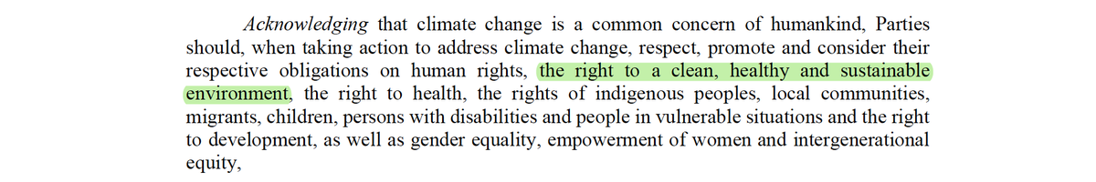 After strong pushback, the right to a clean, healthy and sustainable environment made it into the final #COP27 text!

A small but important victory. The 1st time this right gets referenced in intl. environmental negotiations!