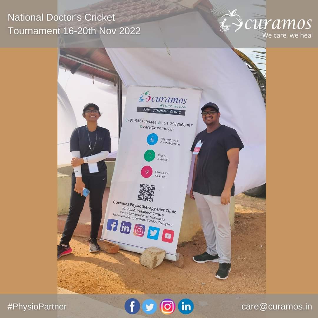 Curamos_Physio's tweet photo. Our #ProudPhysios deployed at #VijayaLakshmiCricketGround and #SCGCricketGround from Day 3 of #NationalDoctorsCricketTournament - INDIA

#Physiotherapy #Physiotherapist #AppliedPhysiotherapy #PTinAction #NDCT #NDCT2022 #SportsPhysiotherapy https://t.co/NJw1K1xuDp