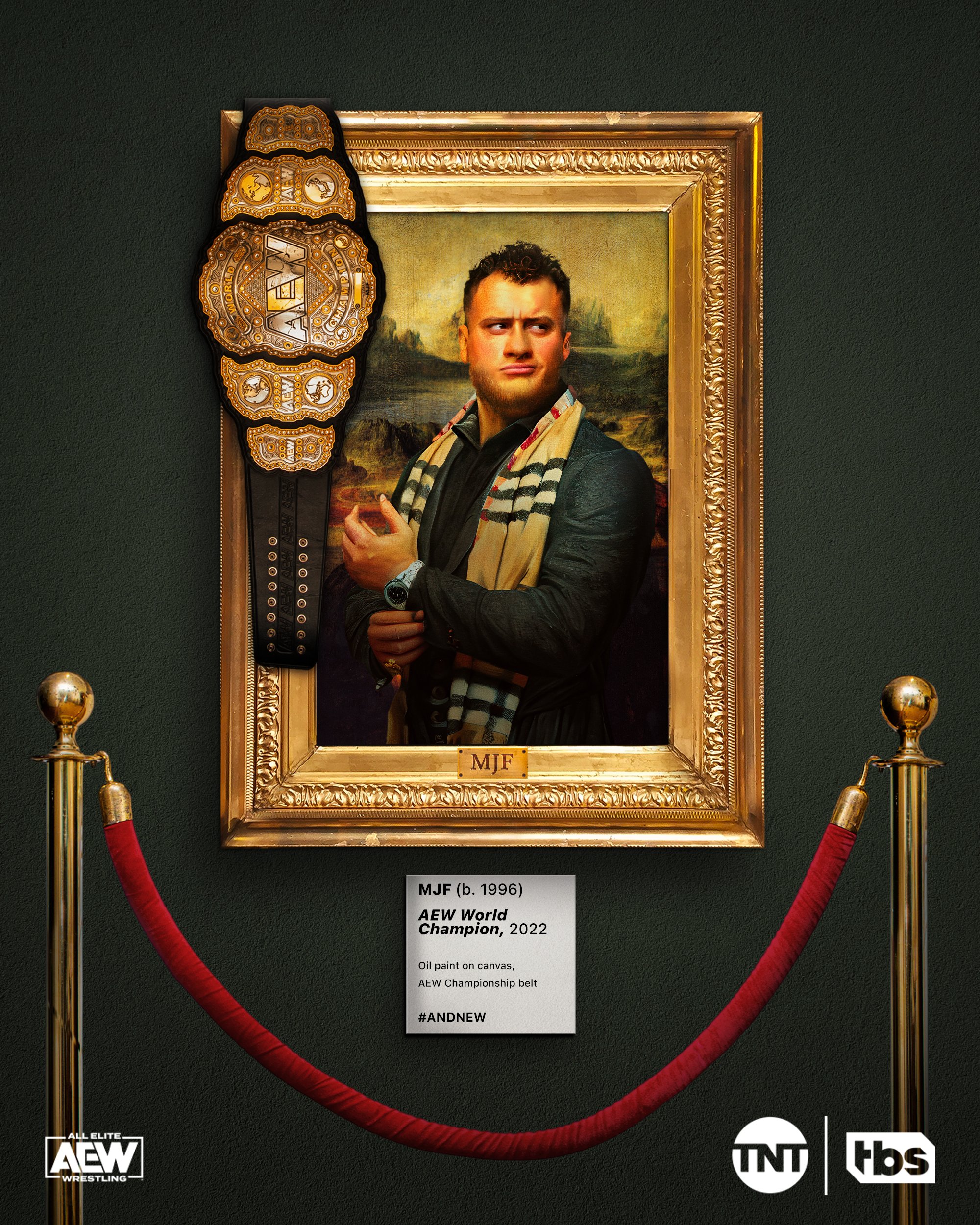 AEW on TV on X: FIRST. TIME. EVER. @The_MJF is your new AEW World Champion  #ANDNEW  / X