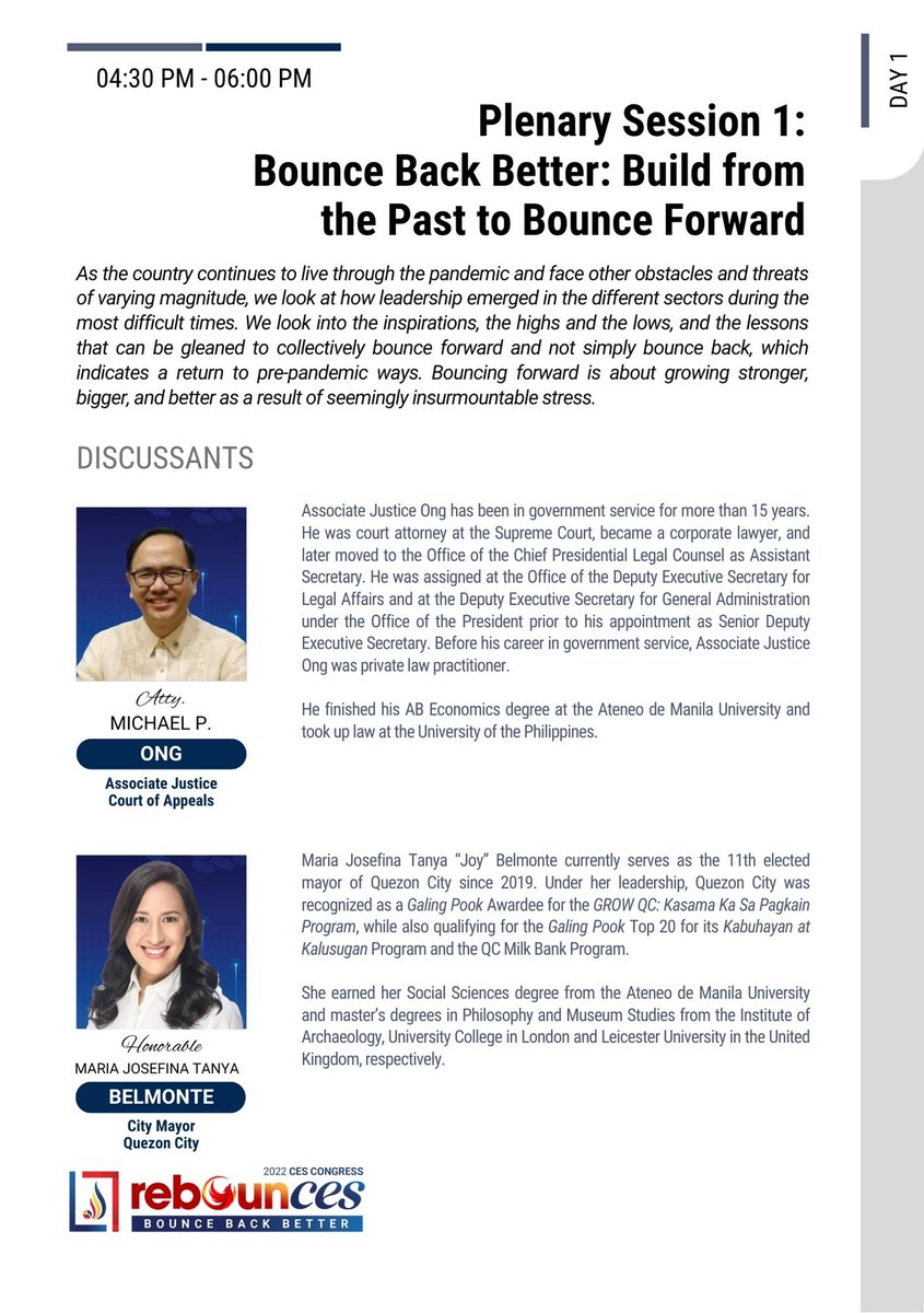 cesbofficial's tweet photo. Meet the Plenary Speakers and Panel Discussants for the 2022 CES Lifelong Learning for Leadership Congress!

DAY 1: PLENARY 1 https://t.co/k1rVLwEWHk