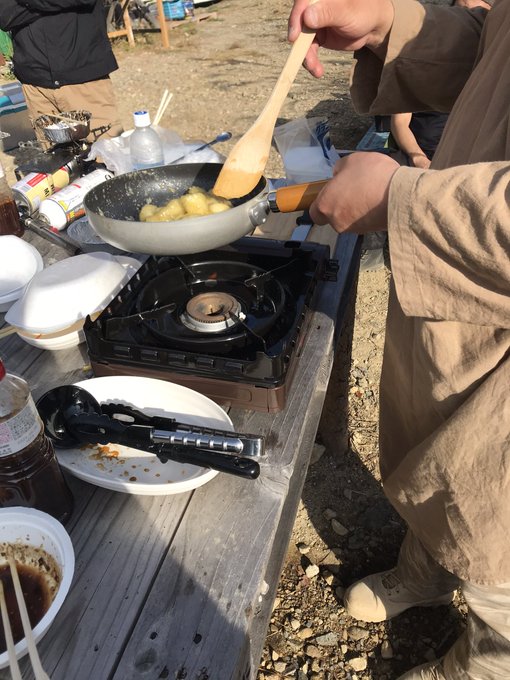 デザートが作られてる。 