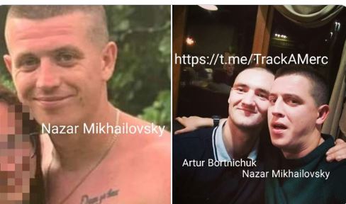 timand2037's tweet photo. The two #Ukrainian NeoNazi Soldiers who executed 10 #Russian POWs in #Makeevka #DPR have been identified as Nazar Mikhailovsky and Artur Bortnichuk. #Russia says they will be hunted down and brought back alive. Via @Ukraine66251776 https://t.co/sQshFcIpfV