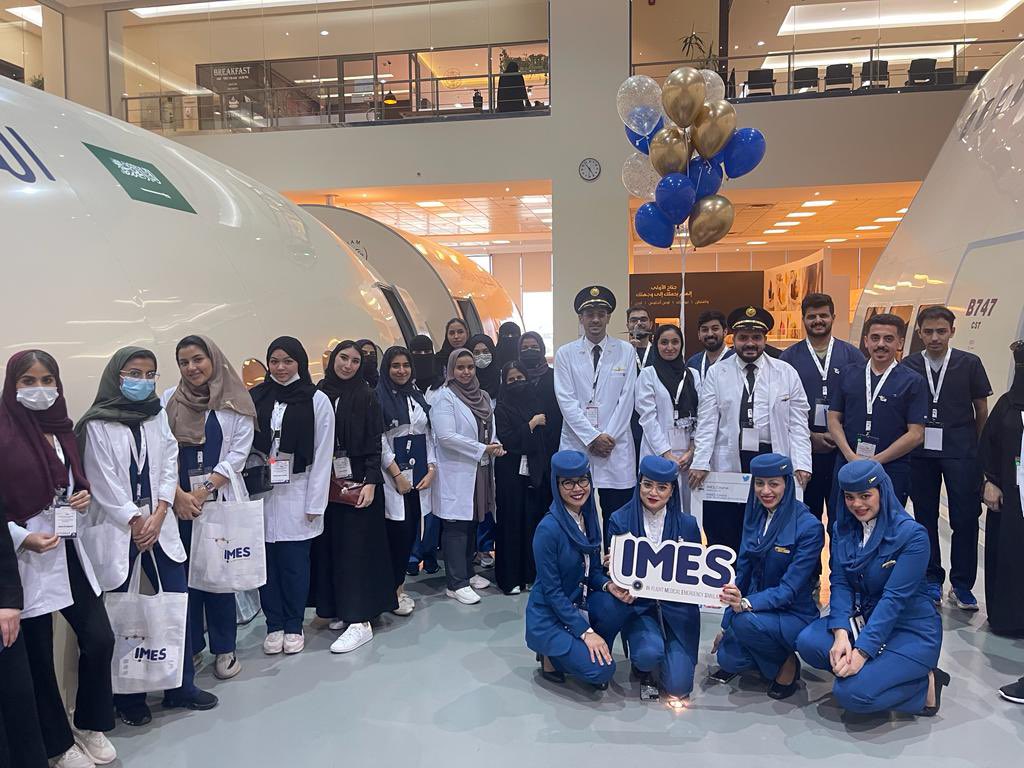 MBashawri's tweet image. In-flight Medical Emergencies Simulation Course #IMES_course ✈️