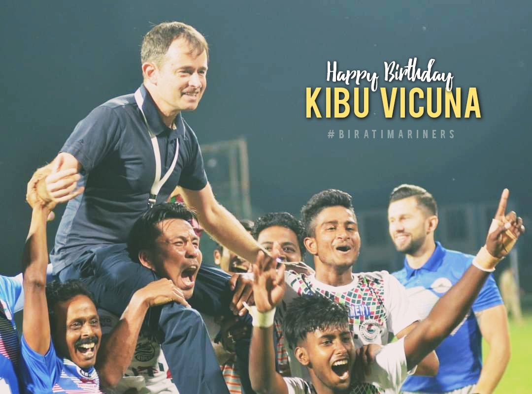 Happy Birthday Champion Coach Sir #KibuVicuna 🎂

#JoyMohunBagan #BiratiMariners 💚❤️