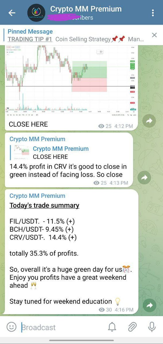 Yesterday's profit in our Telegram channel .

You can also earn profits like this join our Telegram channel  now. Join by link only 👇telegram.me/Cryptomoneymak…