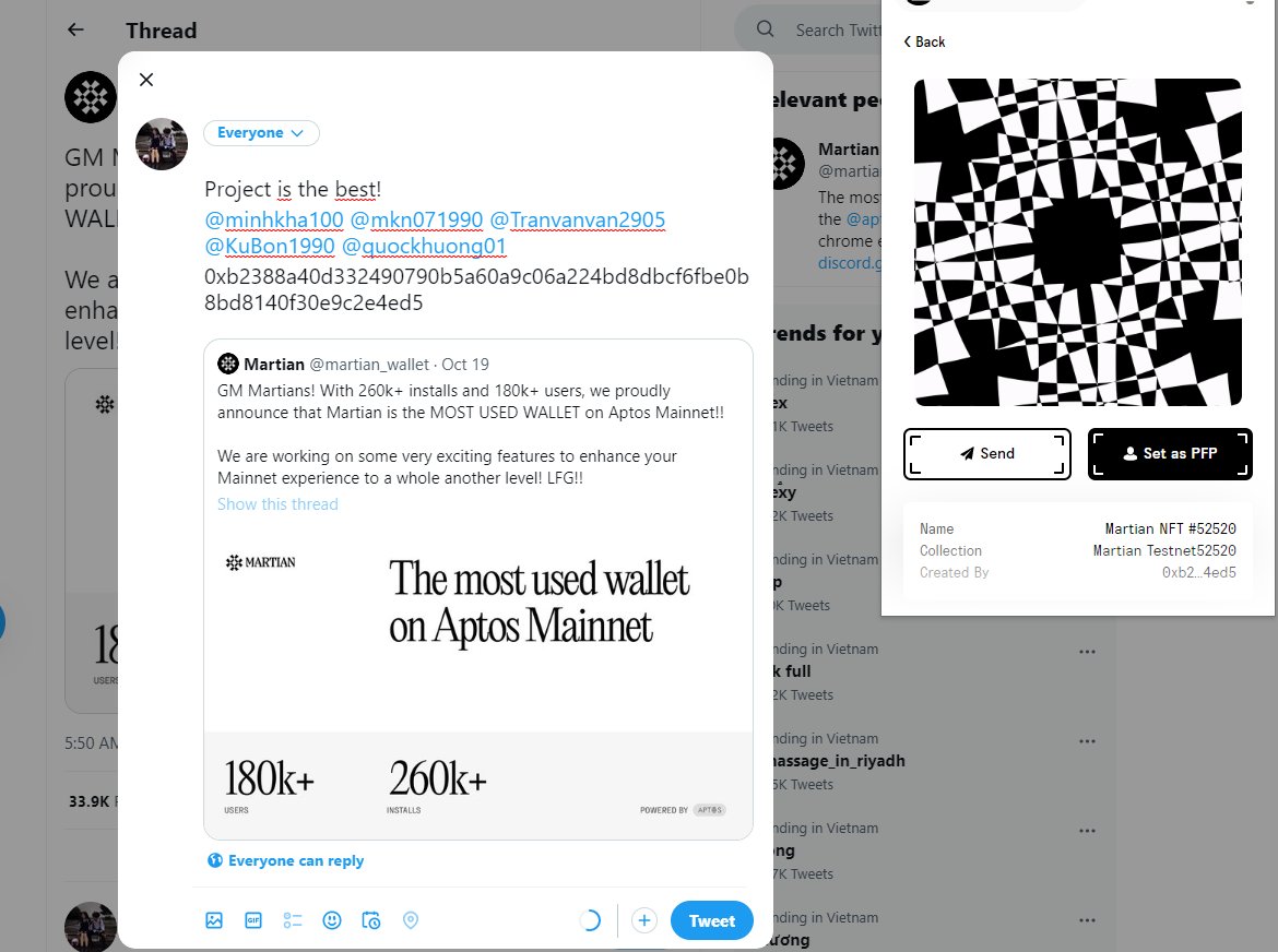 Project is the best! 
<a href="/minhkha100/">Minh Kha Nguyen</a> <a href="/mkn071990/">NMK</a> <a href="/Tranvanvan2905/">Tran Van Van ❤️ Memecoin</a> <a href="/KuBon1990/">Ku Bon</a> <a href="/quockhuong01/">Quốc khương</a>
0xb2388a40d332490790b5a60a9c06a224bd8dbcf6fbe0b8bd8140f30e9c2e4ed5