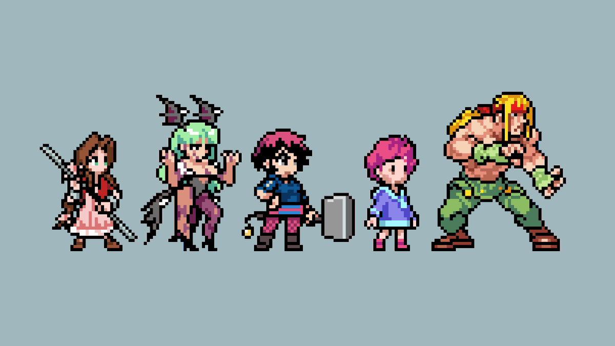 エアリス・ゲインズブール ,モリガン・アーンスランド 「some kinda-rivals styled guys i like 」|mit | LOOKING FOR WORKのイラスト