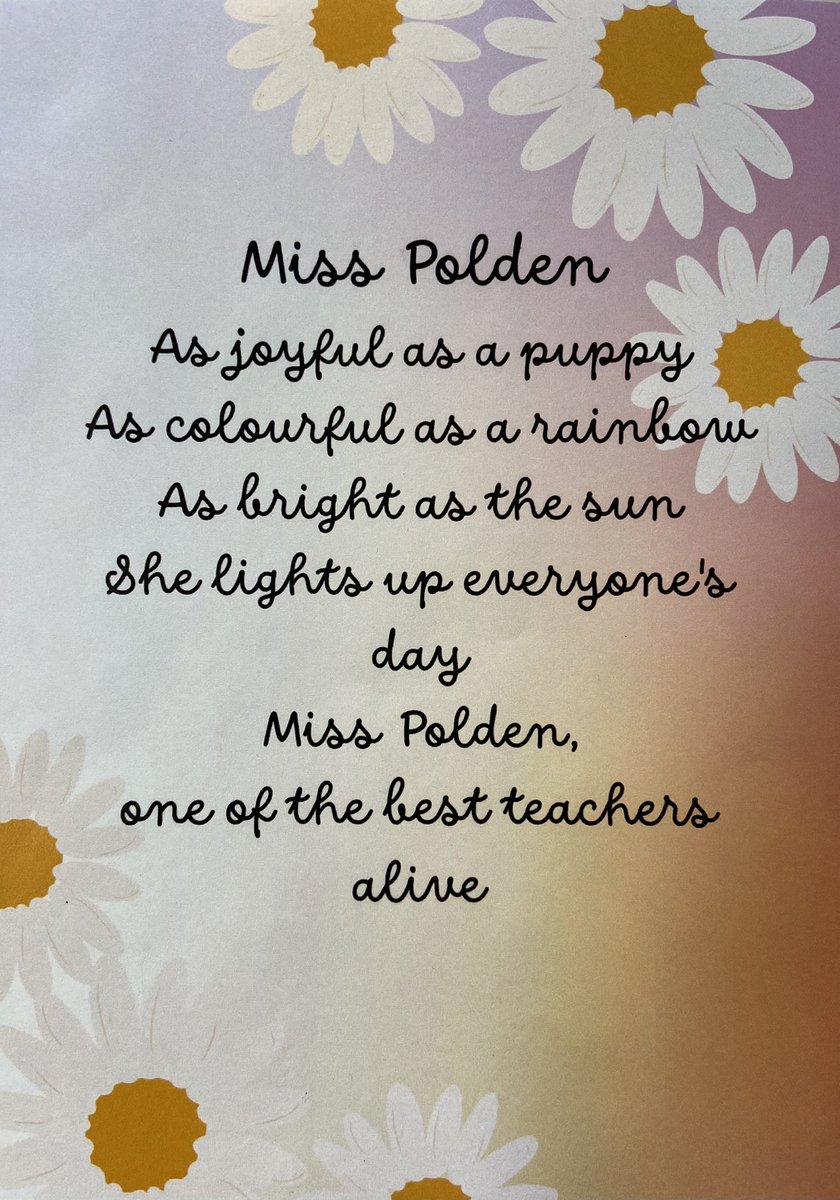 An act of kindness from a trilingual Year 6 student right when you need it most 🥹💗🌼 #kindness #simile #poem #appreciation
