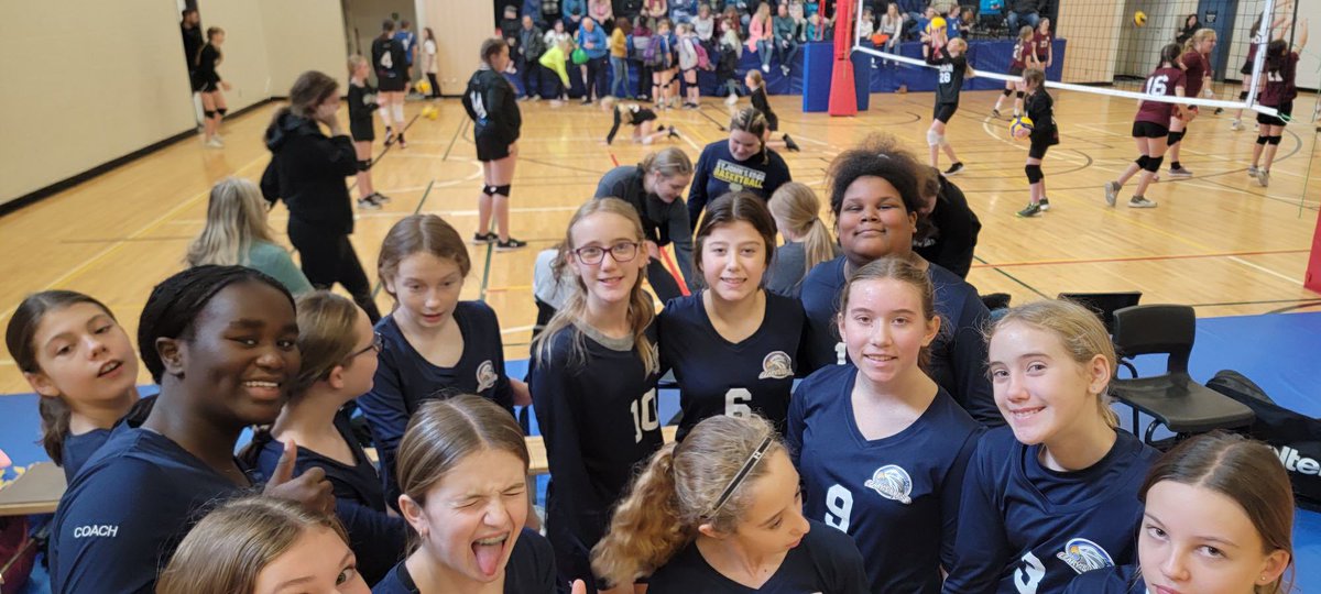 SonyaCollett2's tweet photo. Congratulations to the grade 7 LBJH girls volleyball team and coaches for winning GOLD 🏅 at the O’Donel Invitational held at SPJH. Bringing home team medals and a banner for the school. Way to represent! Thanks to all the teams for sharing the love of the game.  @learysbrook https://t.co/rdHD95QC8t