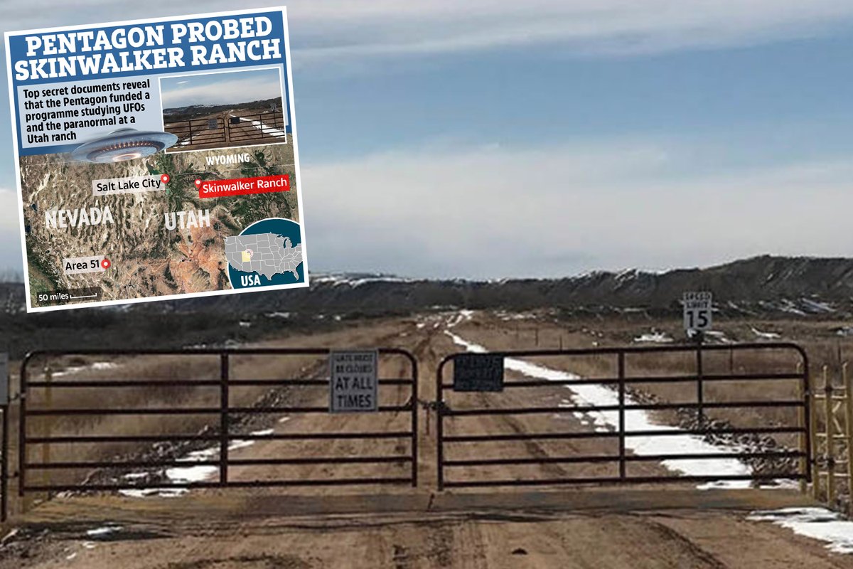 Enigmatidotca's tweet photo. Eerie UFO sighting ‘similar to creepy Skinwalker Ranch where 50ft disks and mutilated cows were seen,’ wit... - The US Sun https://t.co/pquVUFcNOU https://t.co/GOz9SUYm4G