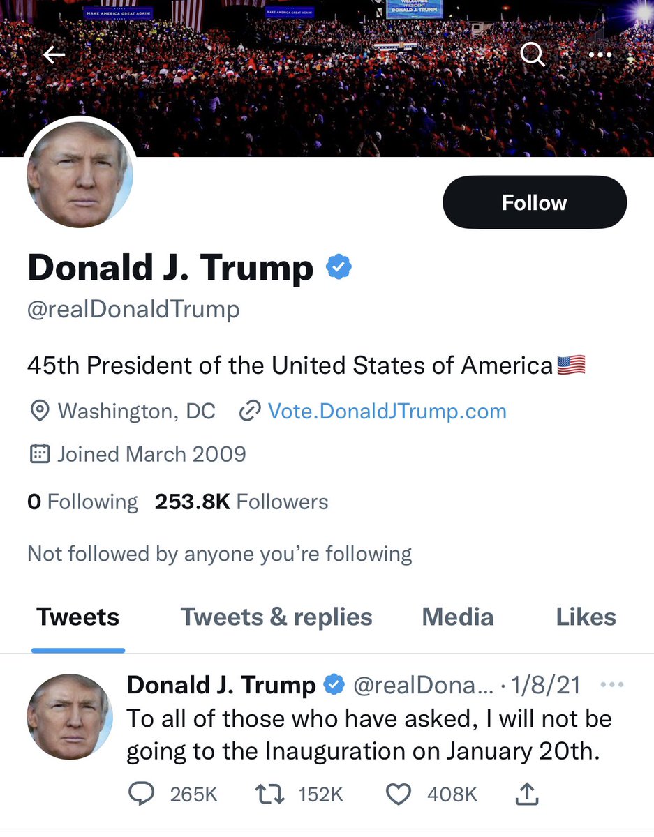TIL even if an account is “permanently suspended”, the user data (e.g. tweets) stays