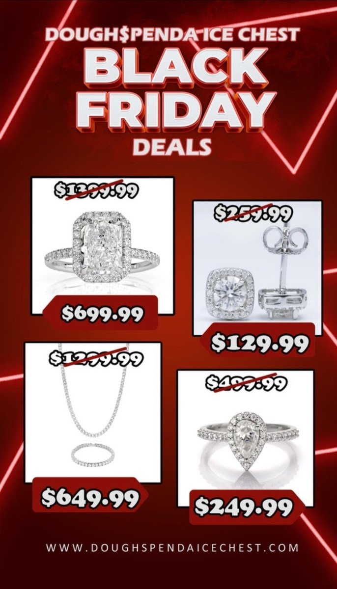 Thatgurldnice's tweet photo. The Best Jewelry BLACK FRIDAY Deals 🥶🧊💎 
Every Black Friday Purchase RECEIVES A FREE GIFT 🎁😀
https://t.co/3DtqS0yIsY https://t.co/Yiq35v9JXZ
