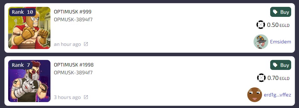 Congrats to buyer and seller. 
just for a standpoint
0 to 0.5 and 0.7 $EGLD, that is literally turning something free into something worthy.
This is possible due to support of Elrond NFT community.
Thank you. 🙏😇