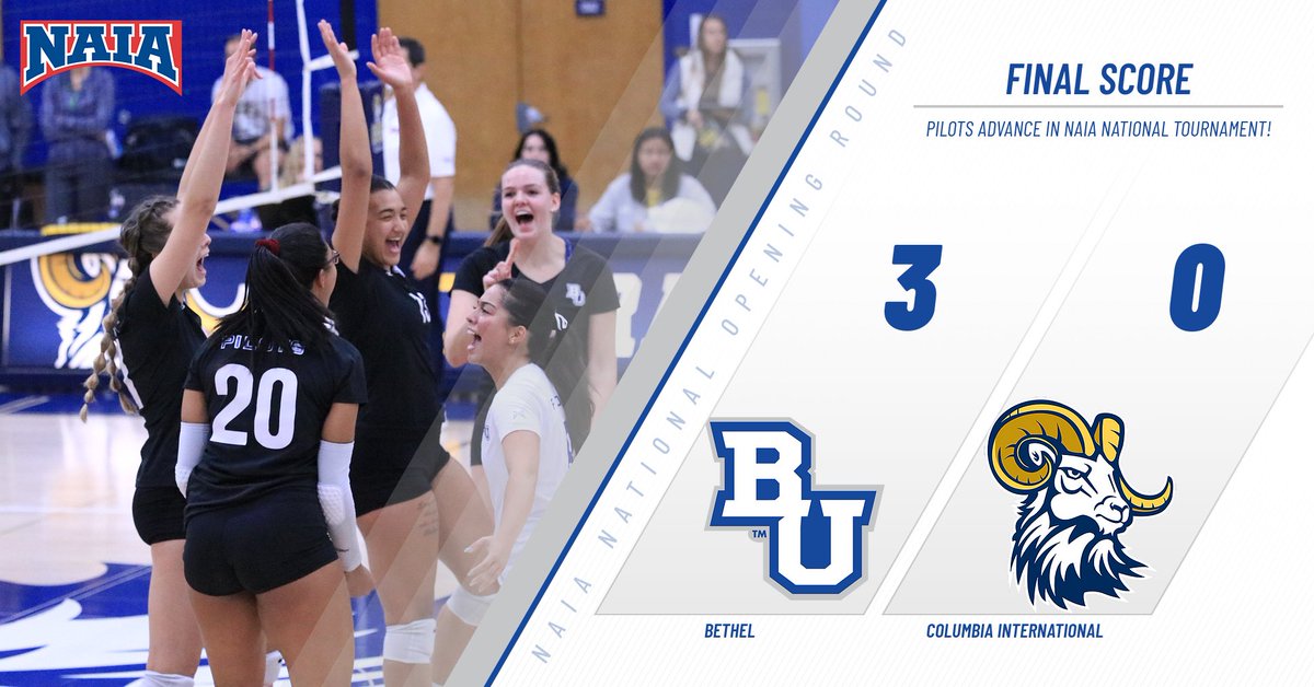Pilots sweep Columbia International in NAIA National Tournament Opening Round!