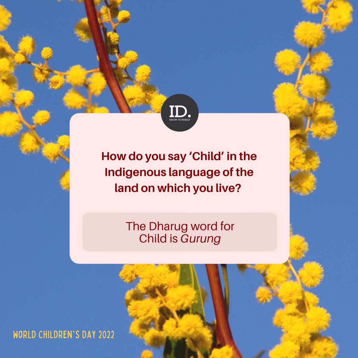 Happy World Children’s Day! 🖤🖤⁣
⁣
Whose Country do you live, dream, and work on? Tell us in the comments section, and if you can - retweet how to say ‘Child’ in your local Indigenous language! 👋🏾✨⁣⁣
⁣
#BreakTheCycle #WorldChildrensDay #WorldChildrensDay2022