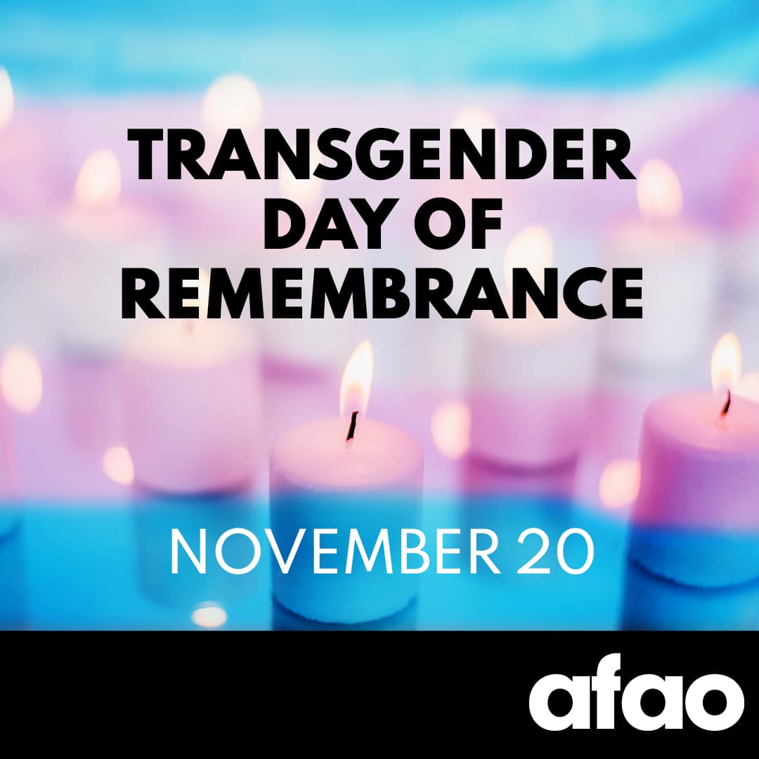 Today on Transgender Day of Remembrance, we remember the lives that have been lost to transphobia and reaffirm our commitment to making society more trans inclusive.